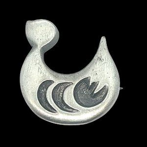 Vintage Signed RC Alaskan Seal Pin Brooch